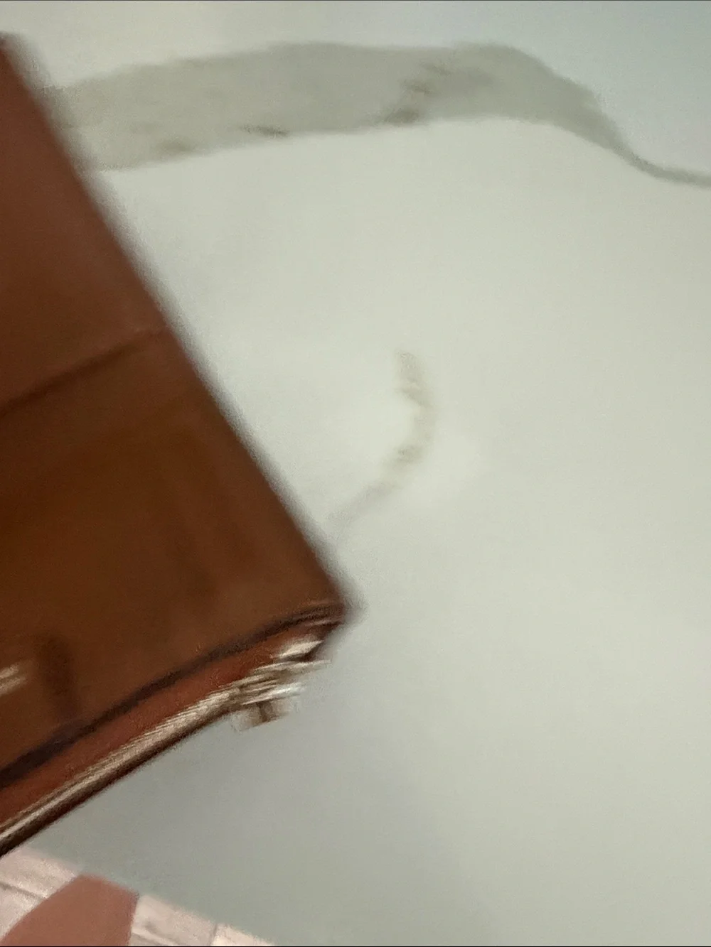 kate spade Brown Leather Zip-Around Compact Wallet
